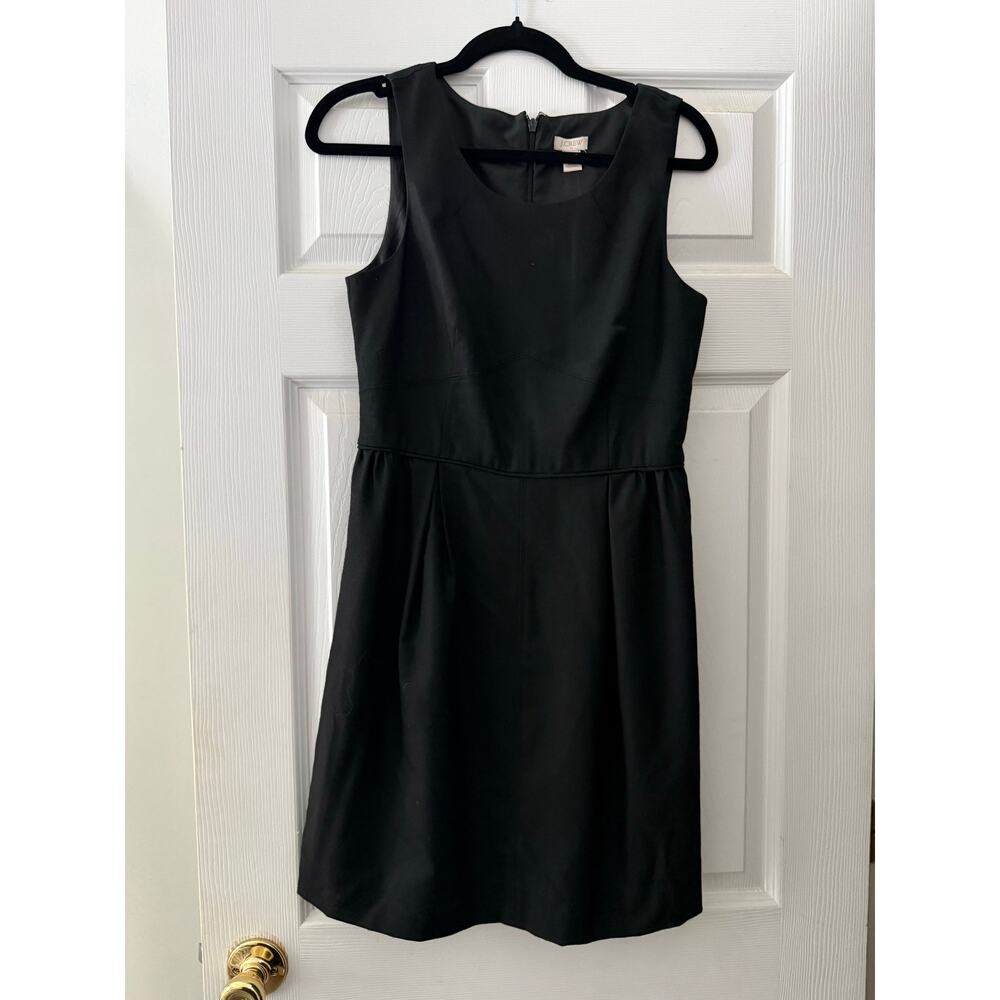 J. Crew Black Sleeveless Midi Dress